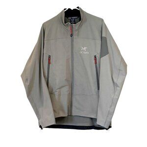 Arc'teryx Men's Vintage Softshell Zip Up Jacket Green Size Lg FLAW